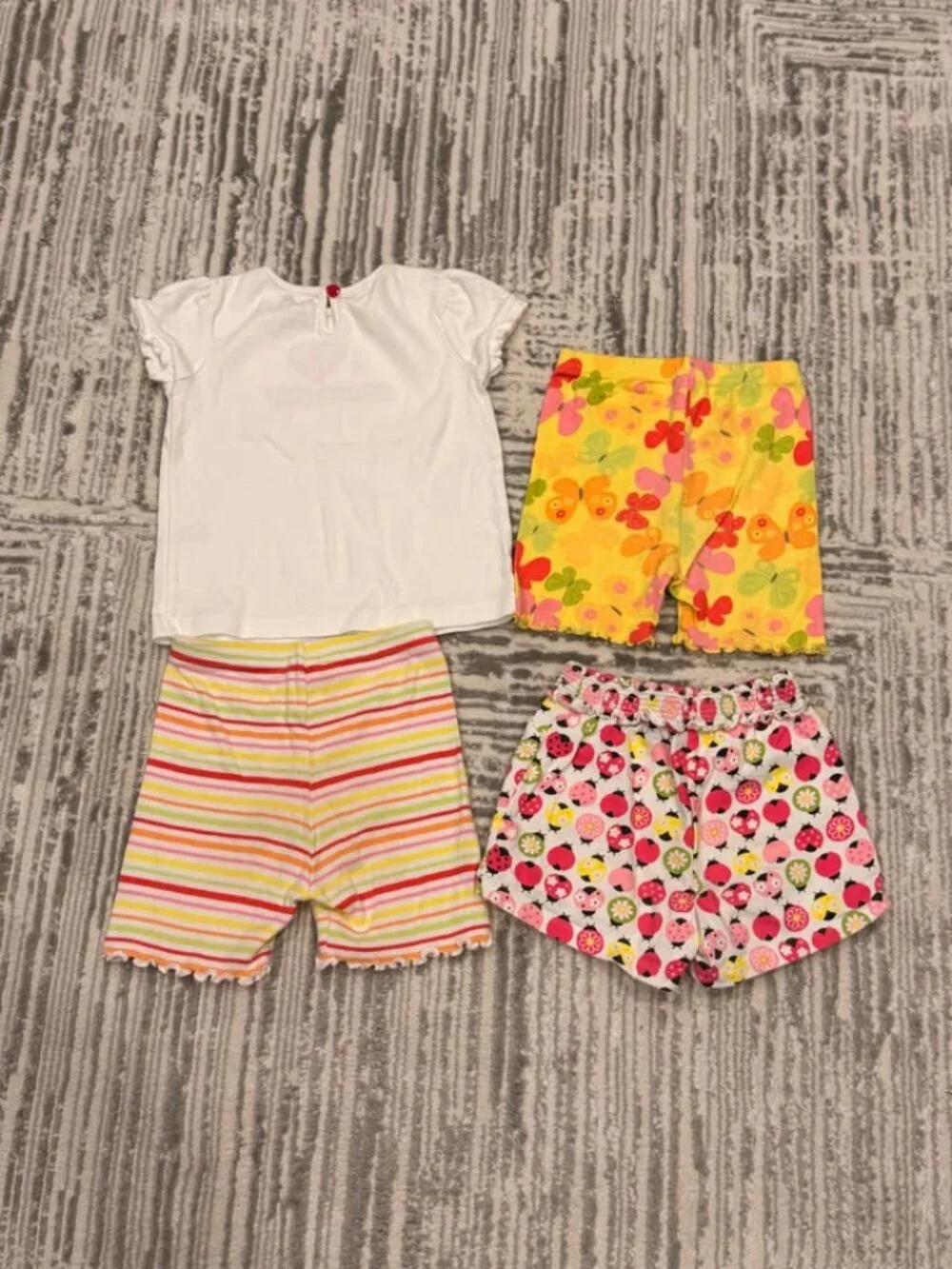 Gymboree girls Toddler size 3T 4pc shirt & shorts bundle
